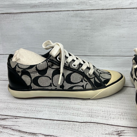 Womens Coach Barrett Signature Canvas black Sneakers size 5.5 - Picture 7 of 15